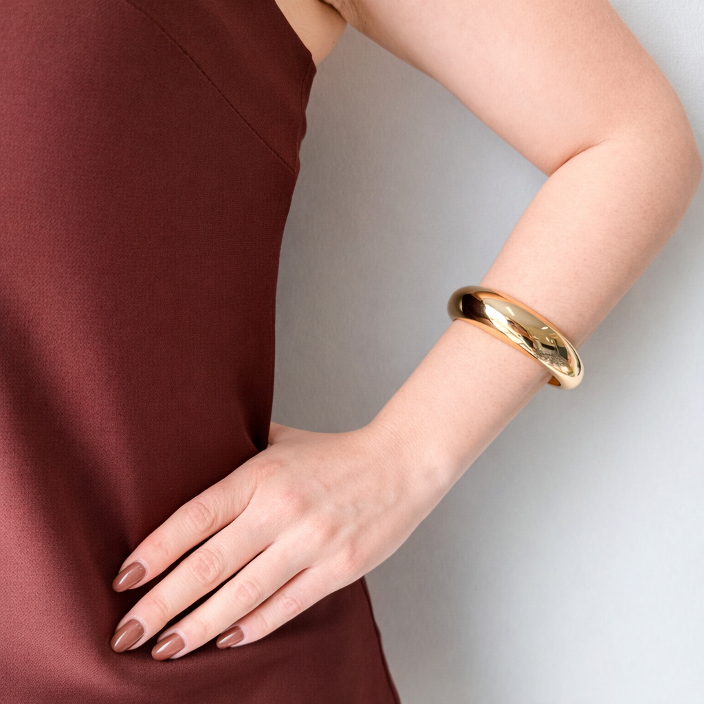 Bracelete Oval Dourado